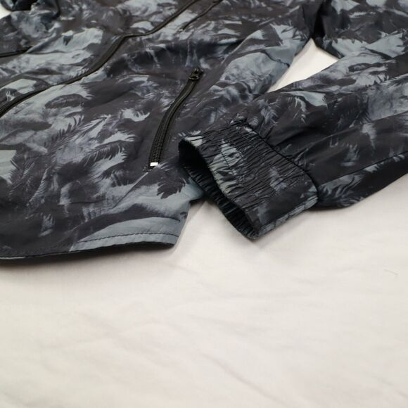 Slate & Stone Windbreaker Tropical PrJacket Men's size Medium Black Full Zip - Picture 6 of 12